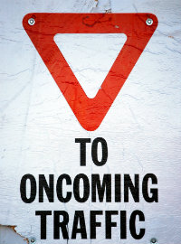 Failure to yield truck accident commercial truck