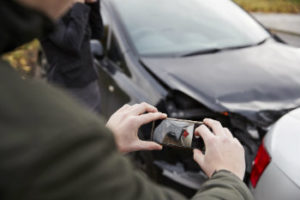 Accident reconstruction taking pictures