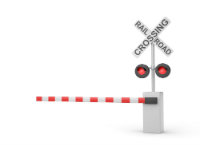 Railroad Crossing Red Light