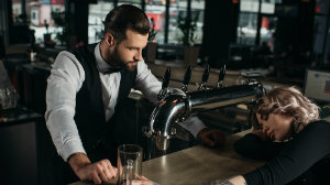 Intoxicated Person at Bar visibly intoxicated inebriated customers holidays bartenders cutting off dram shop law