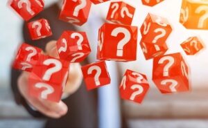 Infinite question marks questions meeting with lawyer